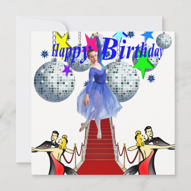 Invitation Carte d'Anniversaire (Devant)