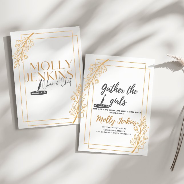 Invitation carte de fête de Bachelorette thème cui (Créateur téléchargé)