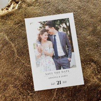 Invitation carte de mariage à sauver I Élégante in