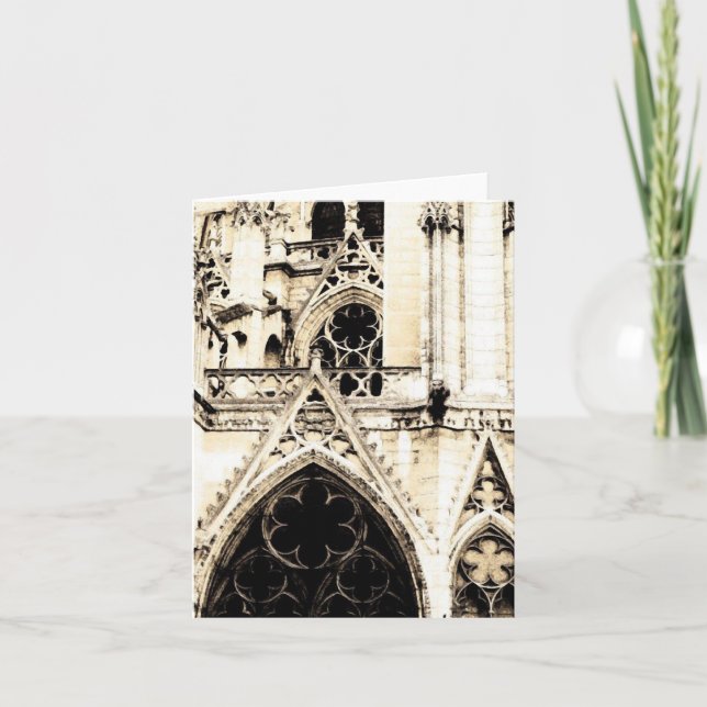 Invitation Carte/invitations gothiques de ~ de cathédrale (Devant)