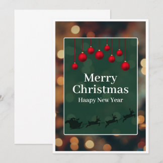 Invitation "Carte Joyeux Joyeux Noël et Nouvel An sur mesure"