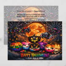 🌈🕷️Carte patch de citrouilles arc-en-ciel LGBT