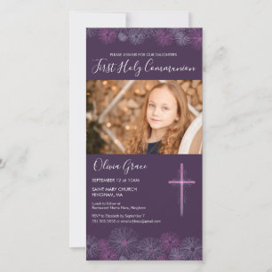 Invitation Carte photo de première communion - 1èr