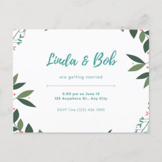 Invitation carte postale