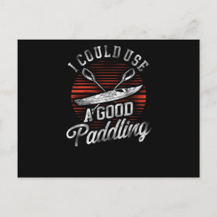 Invitation Carte Postale 18.Kayak Je Pouvais Utiliser Une Bonne Vint Rétro