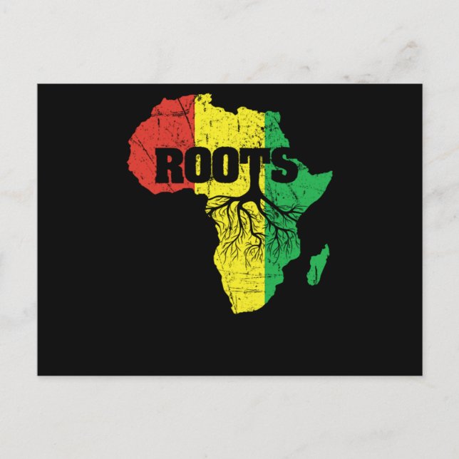 Invitation Carte Postale 23 Mois de l'histoire des noirs Fierté africaine V (Devant)
