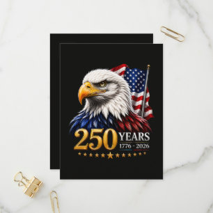 Invitation Carte Postale 250 ans d'Amérique 250e anniversaire patriotique É