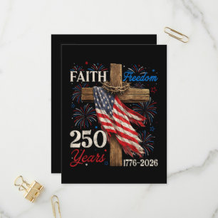 Invitation Carte Postale 250 Ans Foi et Liberté Chrétienne
