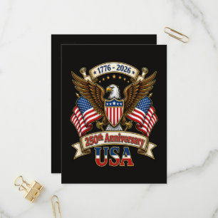 Invitation Carte Postale 250e anniversaire des États-Unis