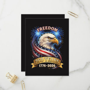 Invitation Carte Postale 250e anniversaire États-Unis 1776-2026 Patriotique