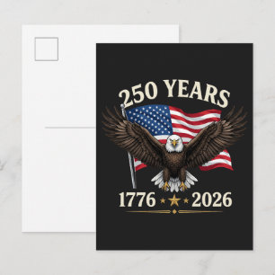 Invitation Carte Postale 250e anniversaire USA