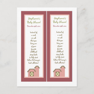 Invitation Carte Postale 2 Marques de livre Abbys Ferme Rose Girlasse Anima