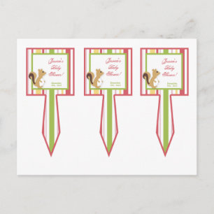 Invitation Carte Postale 3 Coupe Cake Pictures Amour et nature Fille Chouet