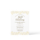 50e Anniversaire de Mariage Confettis de coeurs en