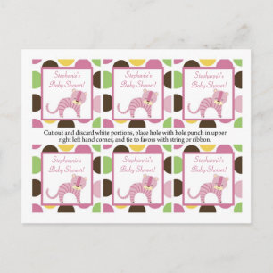 Invitation Carte Postale 6 Favoriser Tags Jungle Queen Tiger Safari Zoo Ani