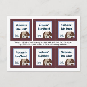 Invitation Carte Postale 6 Favoriser Tags Lil League Chien Chien Chien Spor
