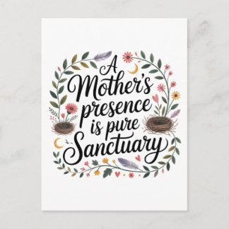 Invitation Carte Postale A Mother's Presence Is Pure Sanctuary