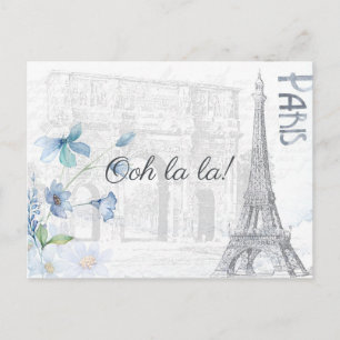 Invitation Carte Postale Adulte Paris Thématique toute occasion fête ajoute