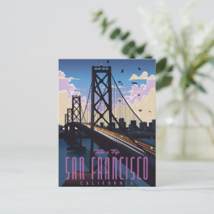 Invitation Carte Postale Affiche de voyage à San Francisco