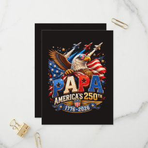 Invitation Carte Postale Aigle patriotique Jets America 250e
