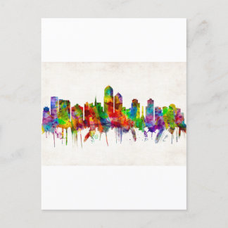 Invitation Carte Postale Albuquerque New Mexico Skyline