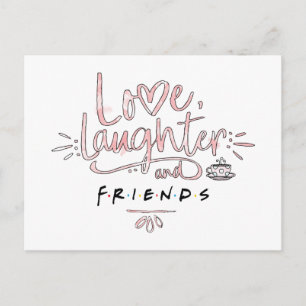 Invitation Carte Postale Amour, rire et FRIENDSMC