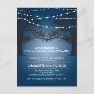 Invitation Carte Postale Amour, rire et heureusement pour toujours