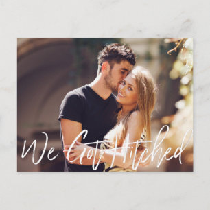 Invitation Carte Postale Annonce chic de mariage fait à la main