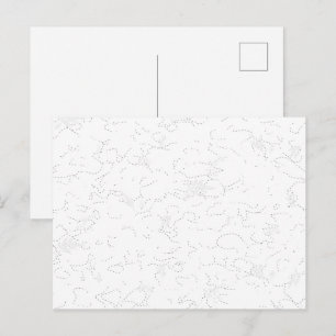 Invitation Carte Postale Annonce de remise de diplôme élégante en blanc