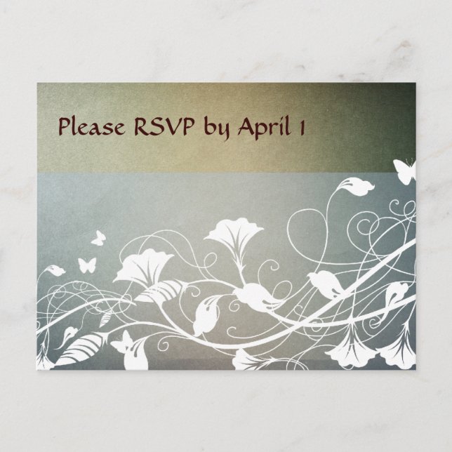 Invitation Carte Postale Antique RSVP (Devant)