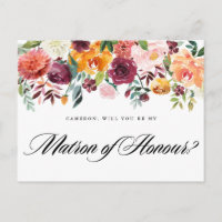 Aquarelle Les fleurs d'automne Soyez mon maître d'