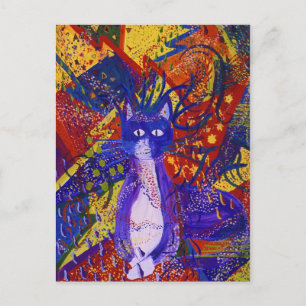 Invitation Carte Postale Arrivée - partie moderne abstraite d'amour