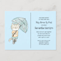 Baby shower D'Aquarelle De Chat Par Courrier