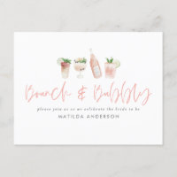 Bachelorette rose week-end brun & bulle