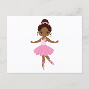 Invitation Carte Postale Ballerina