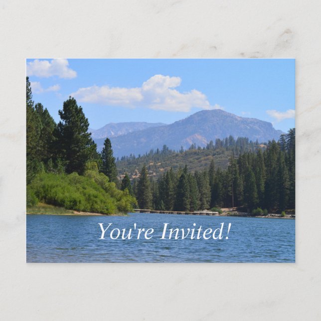 Invitation Carte Postale beau paysage fête de graduation (Devant)
