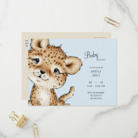 Bébé mignon Baby shower léopard