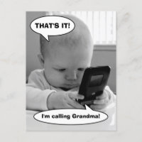 Bébé sur téléphone portable