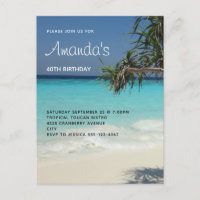 Belle Plage Tropicale Ocean Paradise Anniversaire