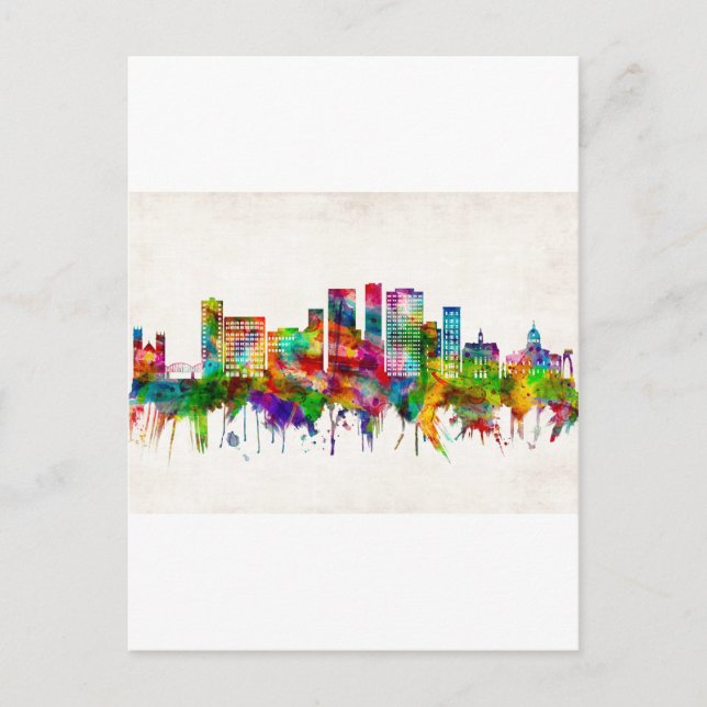 Invitation Carte Postale Binghamton New York Skyline (Devant)