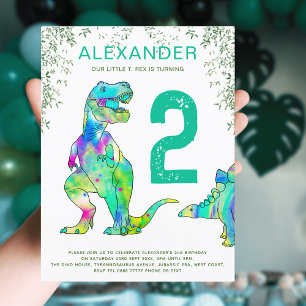 Invitation Carte Postale Budget pour la fête d'anniversaire de 2 ans sur le