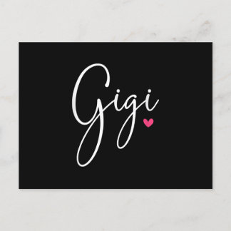 Invitation Carte Postale Cadeau de Gigi pour femmes grand-mère cadeaux de N