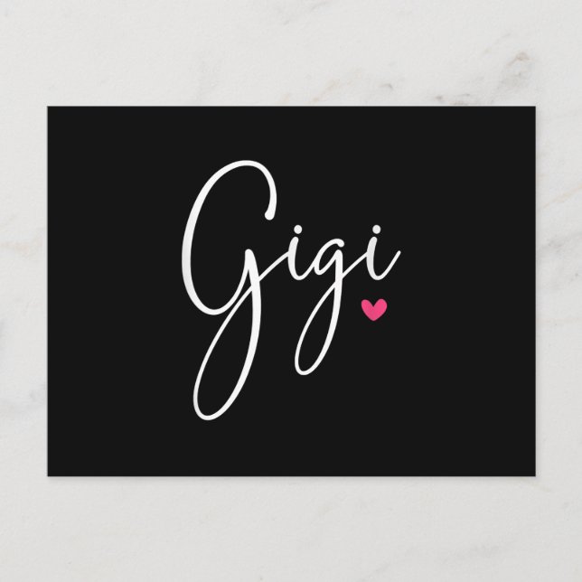 Invitation Carte Postale Cadeau Gigi pour femmes grand-mère Cadeaux de Noël (Devant)