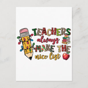 Invitation Carte Postale Cadeau pour l'enseignant Les enseignants sont to