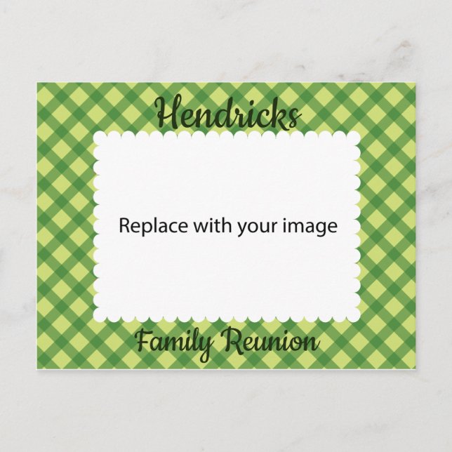Invitation Carte Postale Cadre de regroupement familial (Devant)