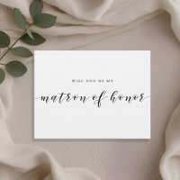 Calligraphie Moderne Serez-Vous Ma Matrone d'Honne