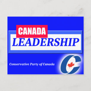 Invitation Carte Postale Canada Leadership Parti conservateur du Canada