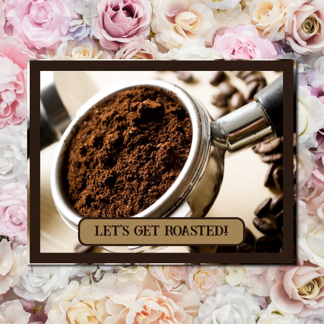Invitation Carte Postale Capture d'Espresso Prêt à brasser pour Cappuccino (Créateur téléchargé)