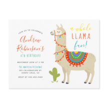Carton d'invitation pour une fête d'anniversaire d