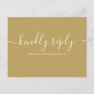 Invitation Carte Postale Carton d'invitation RSVP de demande de chanson en 